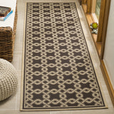 Safavieh Martha Stewart 2'-7" x 8'-2" Rug in Chocolate / Cream