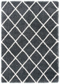 Safavieh Hudson Shag 4'-0" x 6'-0" Rug in Dark Grey / Ivory
