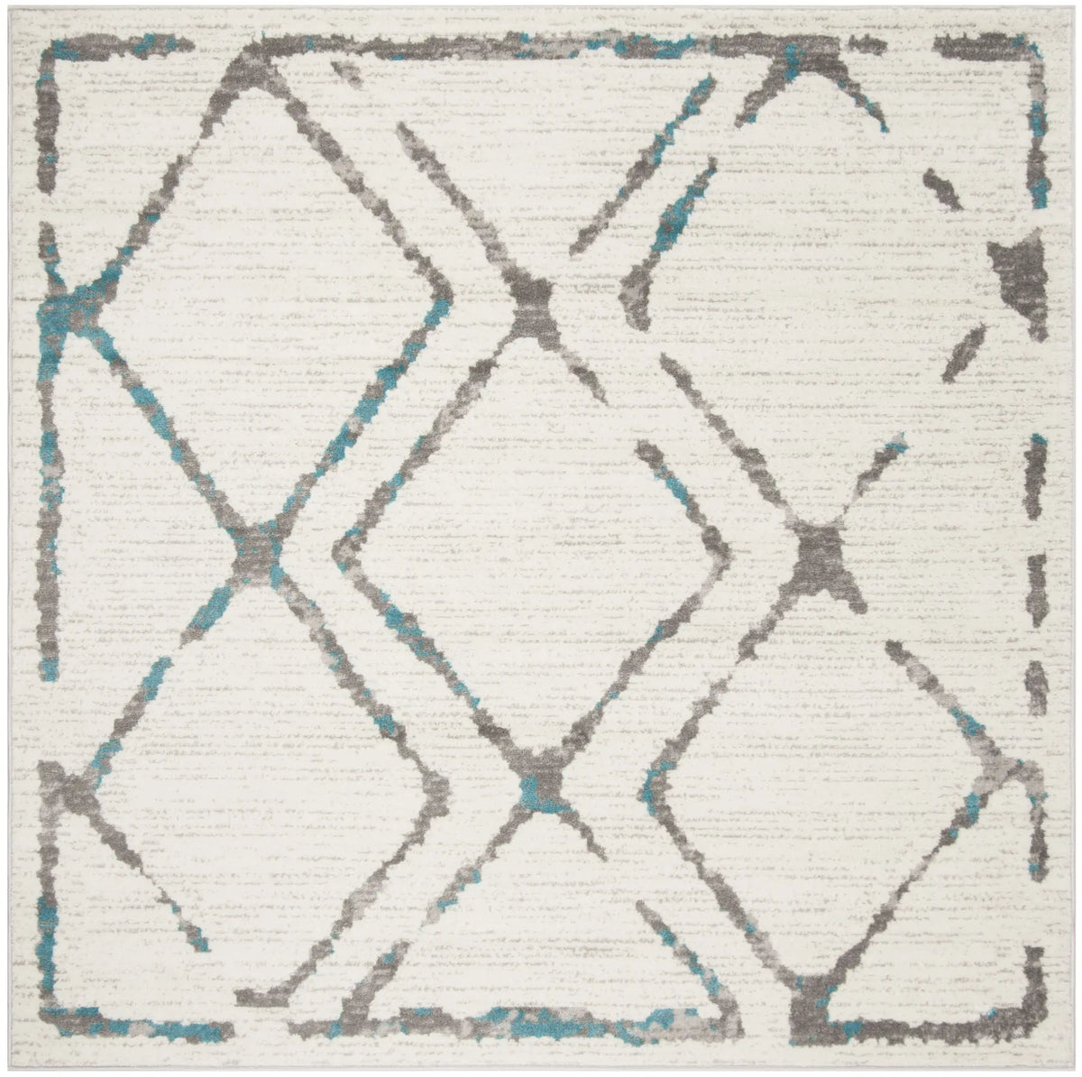 Safavieh Skyler 6'-7" x 6'-7" Rug in Ivory / Blue