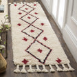 Safavieh Casablanca 2'-3" x 8'-0" Rug in Ivory / Fuchsia
