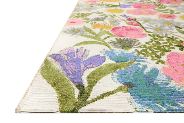 Loloi Botanical Bot-01 Ivory/Multi Rug - rug corner