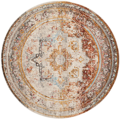 Safavieh Vintage Persian 5'-0" x 5'-0" Rug in Cream / Multi