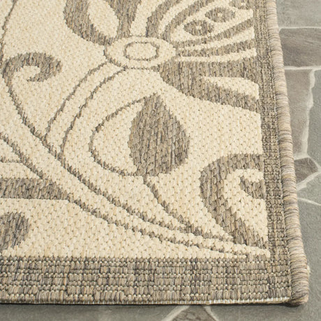 Safavieh Courtyard 2'-3" x 10'-0" Rug in Natural / Brown