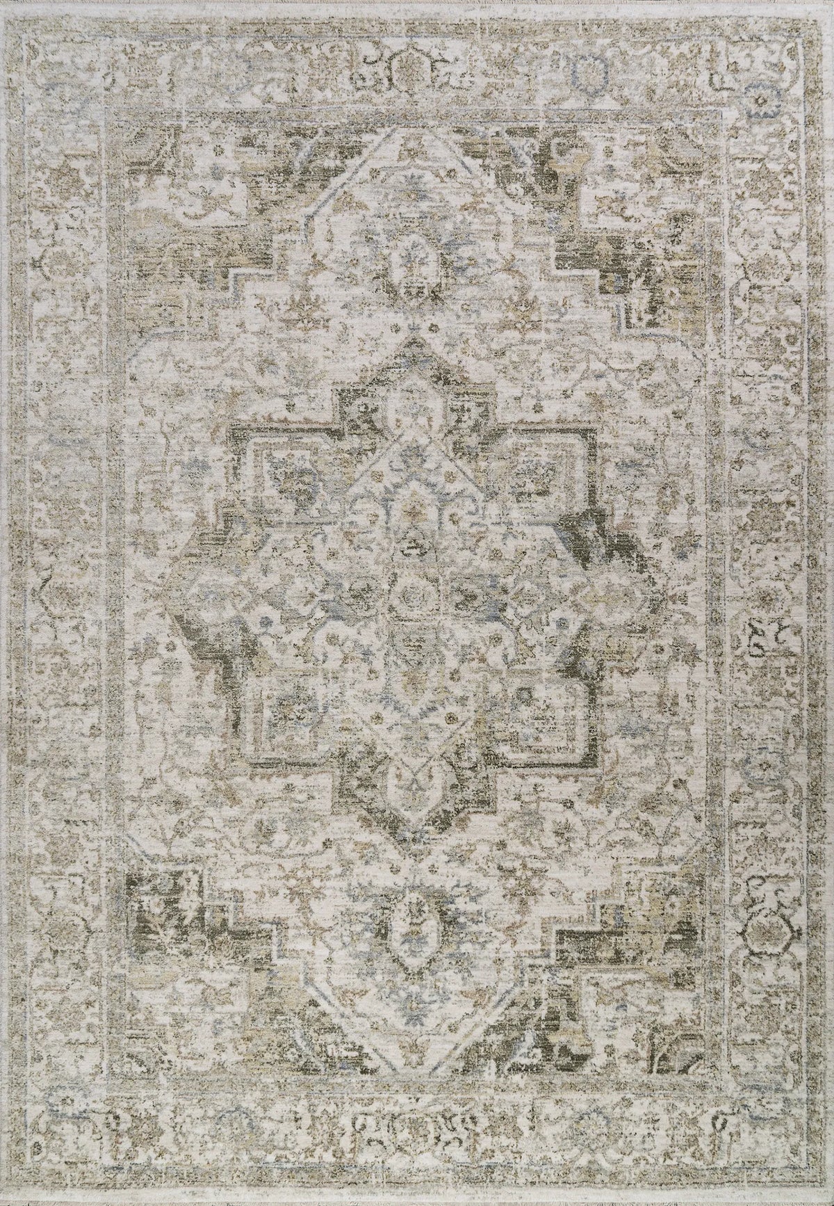 Dynamic Rugs Milano 12501 Power Loomed Transitional Grey/Beige Rug - Rectangular