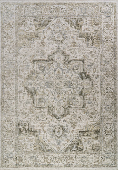 Dynamic Rugs Milano 12501 Power Loomed Transitional Grey/Beige Rug - Rectangular