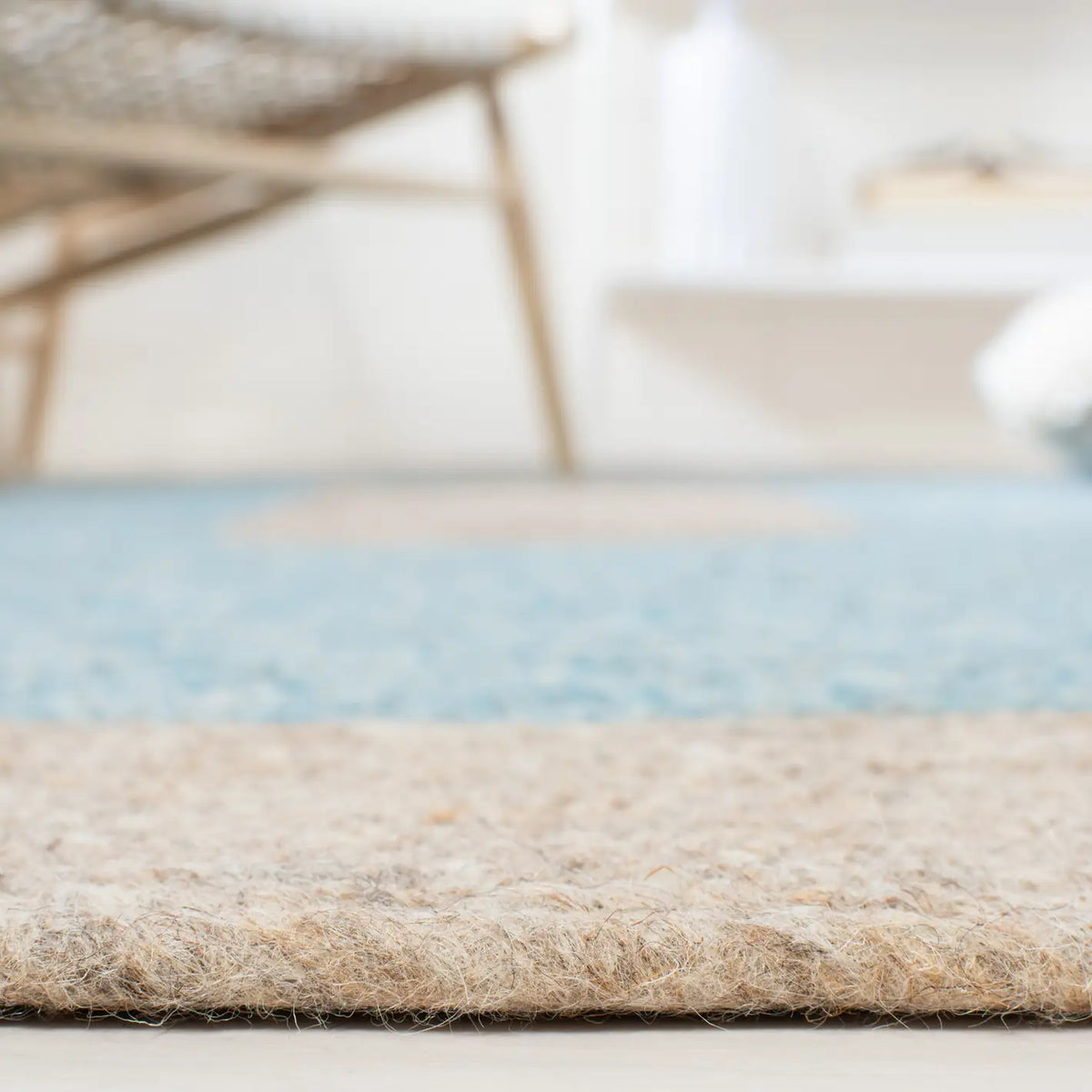 Safavieh Braided 5'-0" x 7'-0" Rug in Blue / Beige