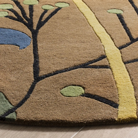 Safavieh Soho 6'-0" x 6'-0" Rug in Brown / Multi