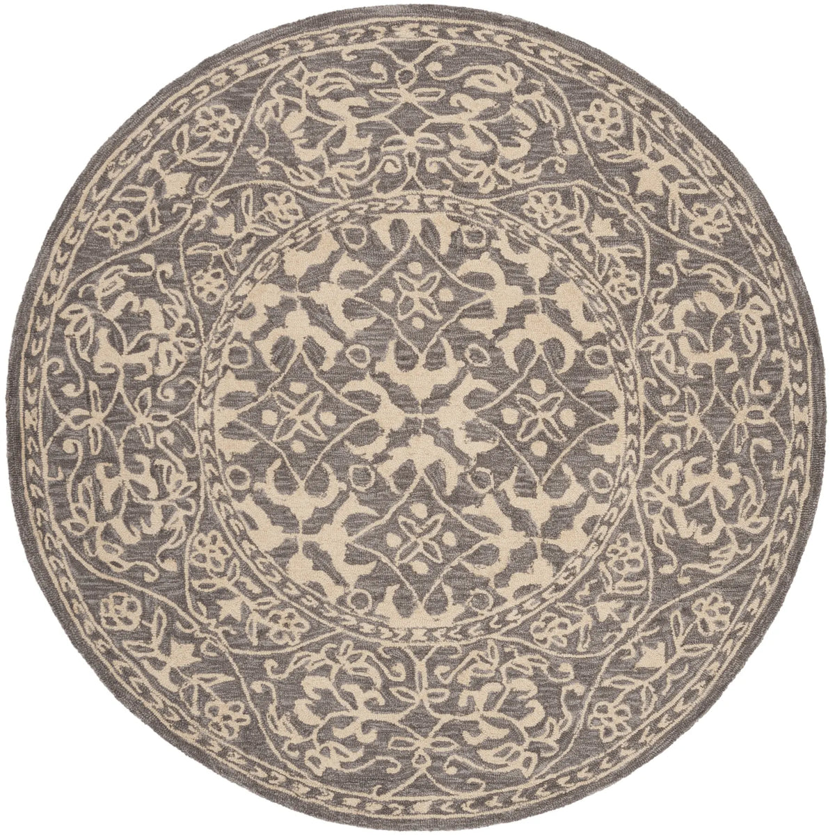 Safavieh Suzani 5'-0" x 5'-0" Rug in Grey / Beige