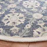 Safavieh Martha Stewart 6'-0" x 6'-0" Rug in Blue / Ivory