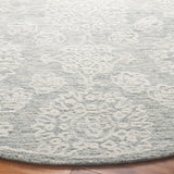 Safavieh Ebony 6'-0" x 6'-0" Rug in Ivory / Light Grey