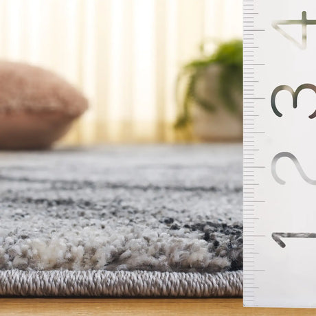 Safavieh Retro 4'-0" x 6'-0" Rug in Light Grey / Black