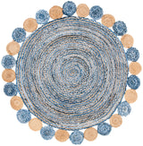 Safavieh Cape Cod 5'-0" x 5'-0" Rug in Blue / Beige