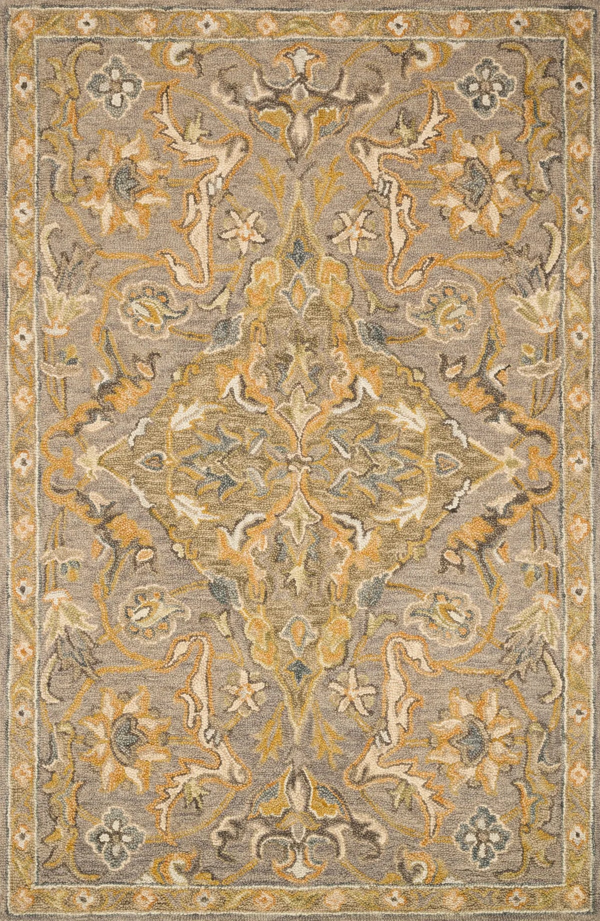 Loloi Victoria Vk-04 Grey / Multi Rugs - main flat