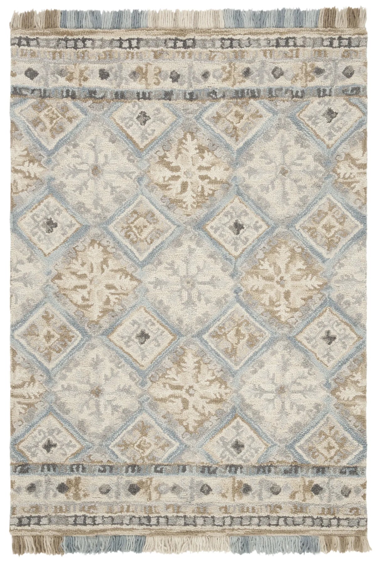 Safavieh Blossom 4'-0" x 6'-0" Rug in Beige / Light Blue