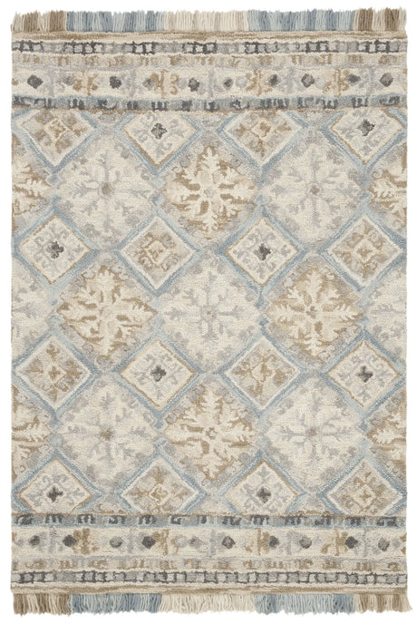 Safavieh Blossom 4'-0" x 6'-0" Rug in Beige / Light Blue