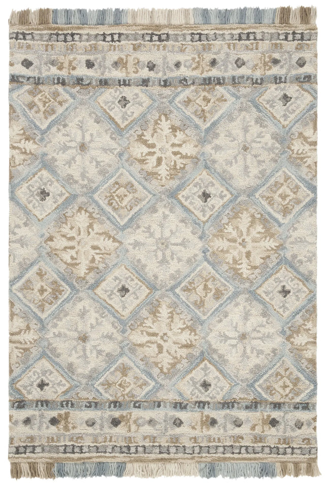 Safavieh Blossom 4'-0" x 6'-0" Rug in Beige / Light Blue