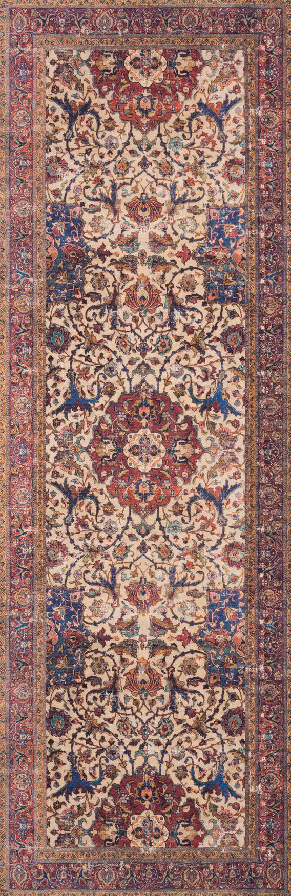 Loloi Loren Lq-11 Sand / Multi Rugs - runner flat