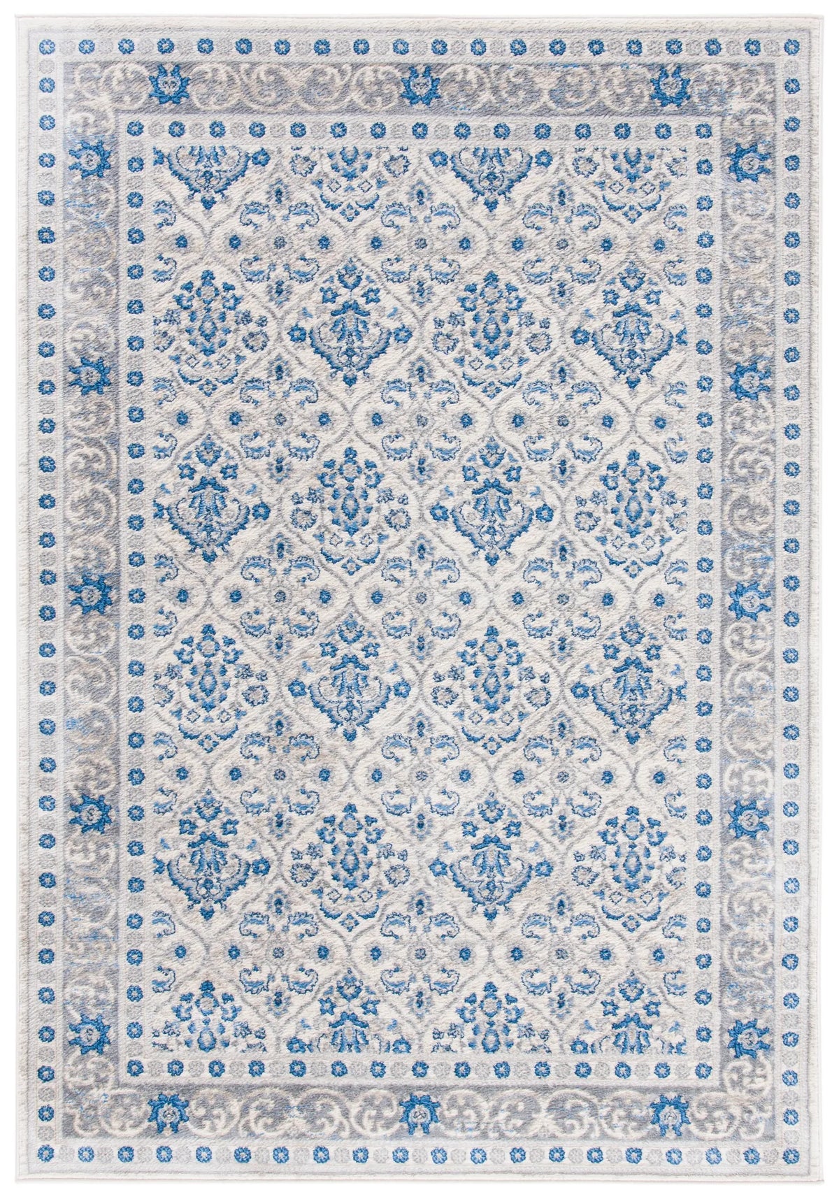 Safavieh Brentwood 4'-0" x 6'-0" Rug in Ivory / Blue