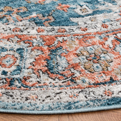 Safavieh Shivan 6'-7" x 6'-7" Rug in Blue / Red
