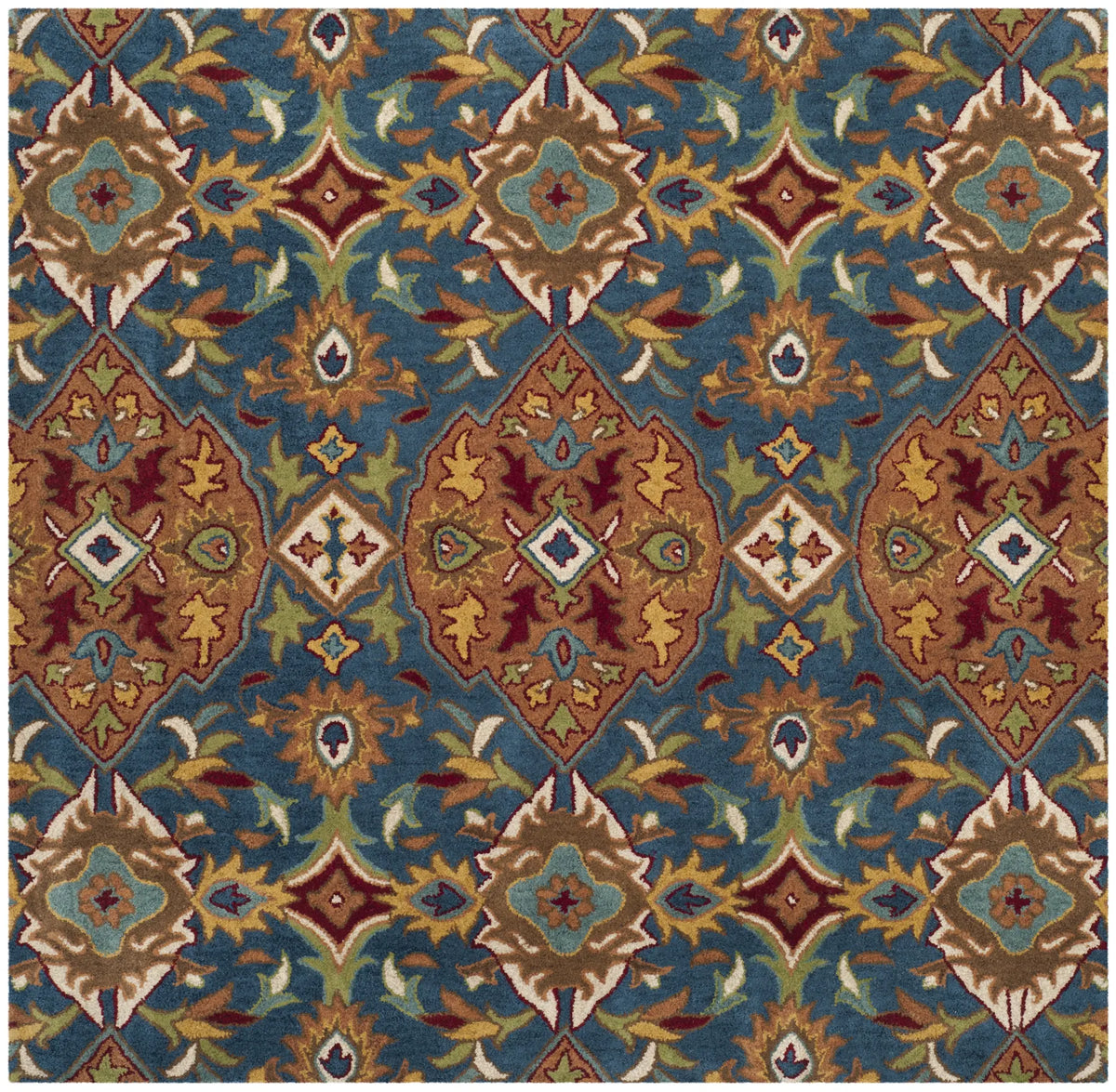 Safavieh Heritage 6'-0" x 6'-0" Rug in Camel / Blue