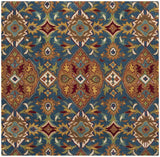 Safavieh Heritage 6'-0" x 6'-0" Rug in Camel / Blue