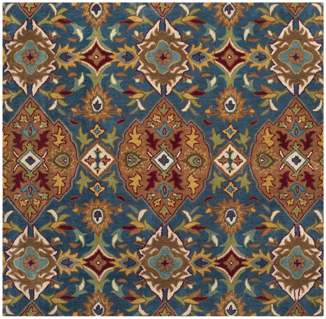 Safavieh Heritage 6'-0" x 6'-0" Rug in Camel / Blue