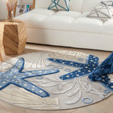 Nourison Aloha Alh24 Blue/Grey Rugs