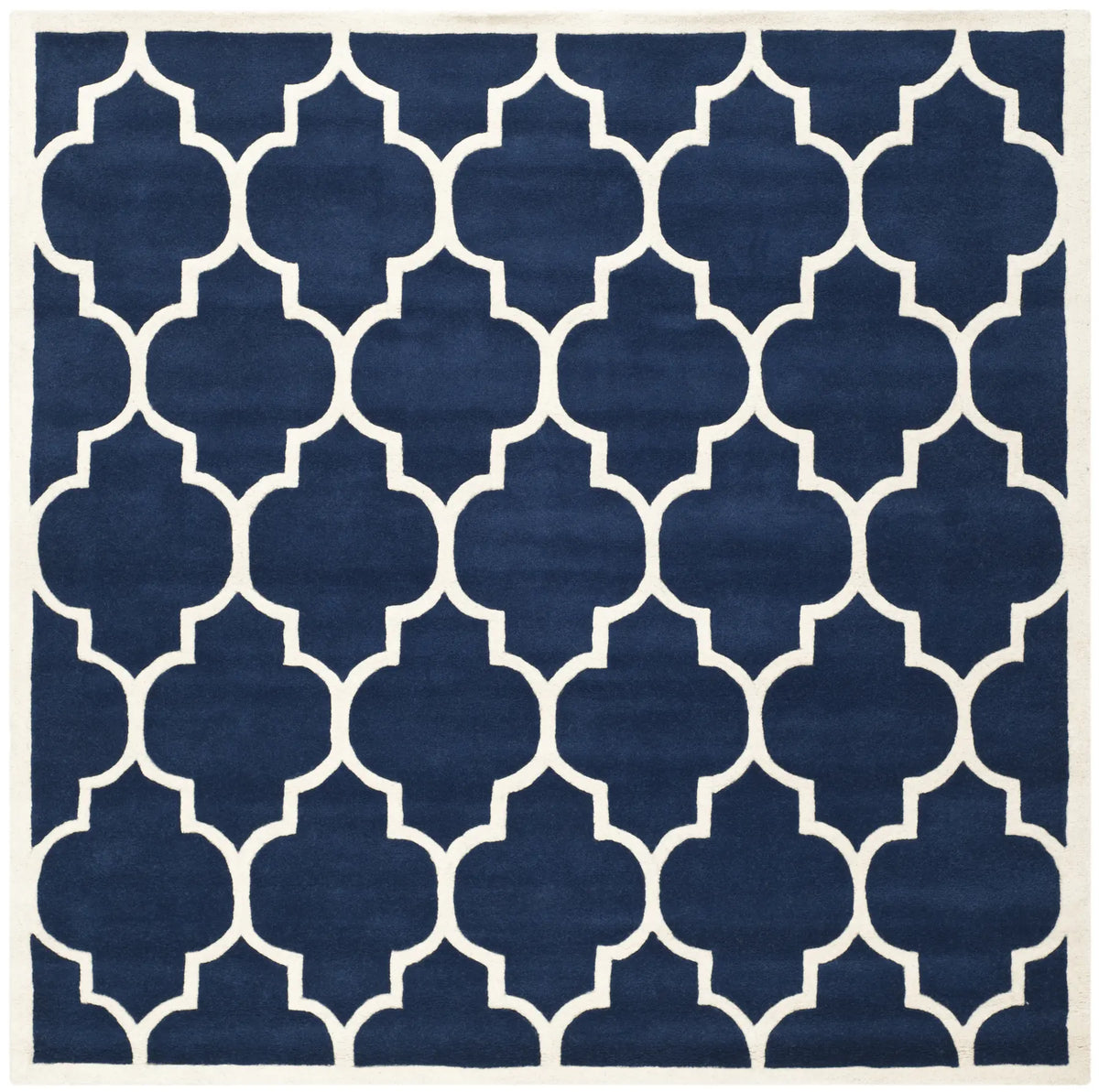 Safavieh Chatham 7'-0" x 7'-0" Rug in Dark Blue / Ivory