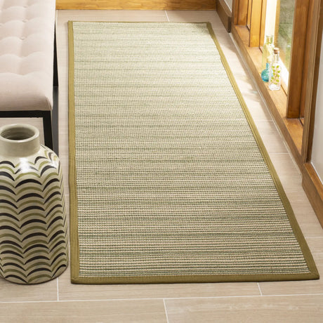 Safavieh Natural Fiber 2'-6" x 8'-0" Rug in Multi / Green