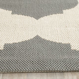 Safavieh Courtyard 2'-3" x 12'-0" Rug in Beige / Anthracite