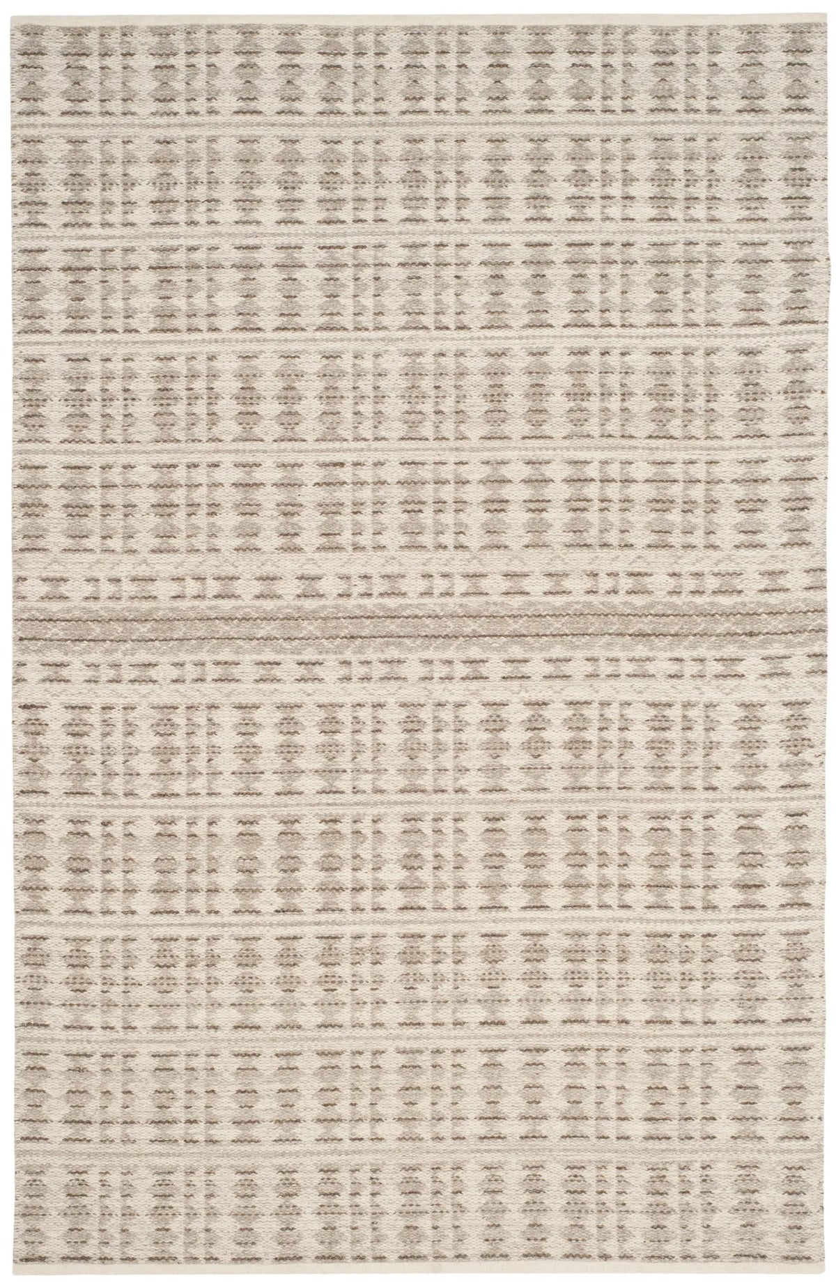 Safavieh Kilim 4'-0" x 6'-0" Rug in Ivory / Light Grey