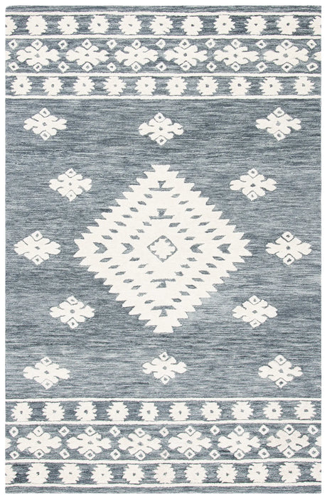 Safavieh Aspen 4'-0" x 6'-0" Rug in Dark Grey / Ivory