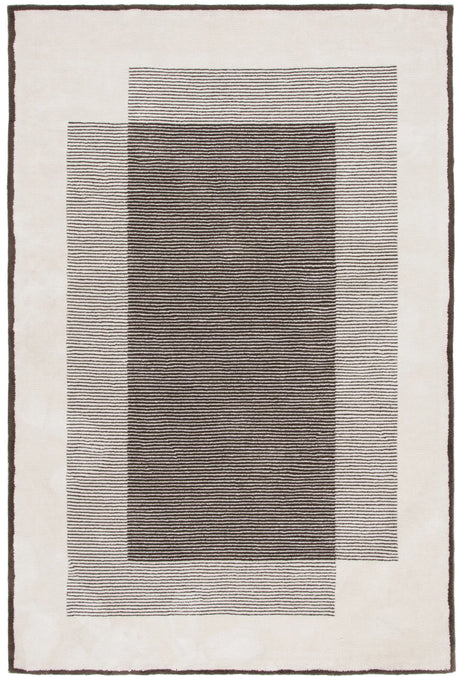 Safavieh Audrey 4'-0" x 6'-0" Rug in Dark Grey / Ivory