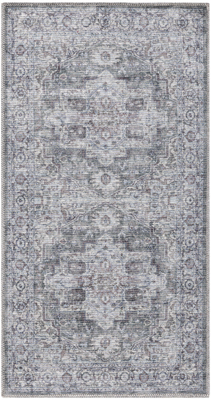 Nourison Machine Washable Series 1 X Nicole Curtis Sr101 Ivory Grey Area Rug