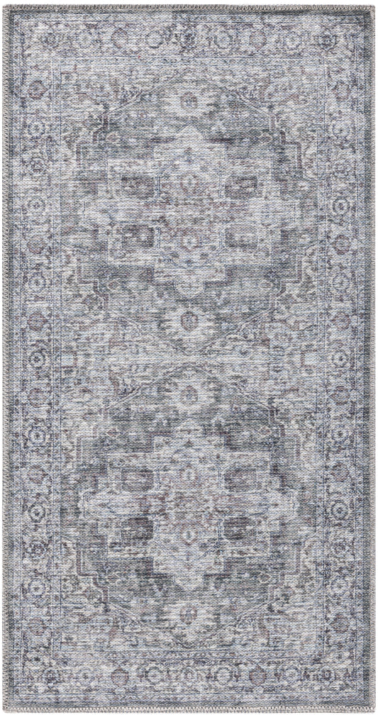 Nourison Machine Washable Series 1 X Nicole Curtis Sr101 Ivory Grey Area Rug