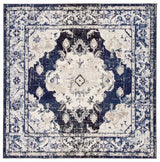 Safavieh Monaco 6'-7" x 6'-7" Rug in Ivory / Navy