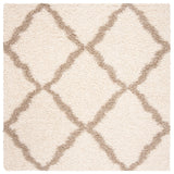 Safavieh Sgd-Dallas Shag 6'-0" x 6'-0" Rug in Ivory / Beige
