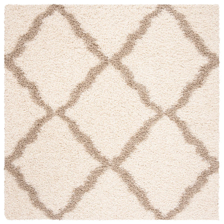 Safavieh Sgd-Dallas Shag 6'-0" x 6'-0" Rug in Ivory / Beige