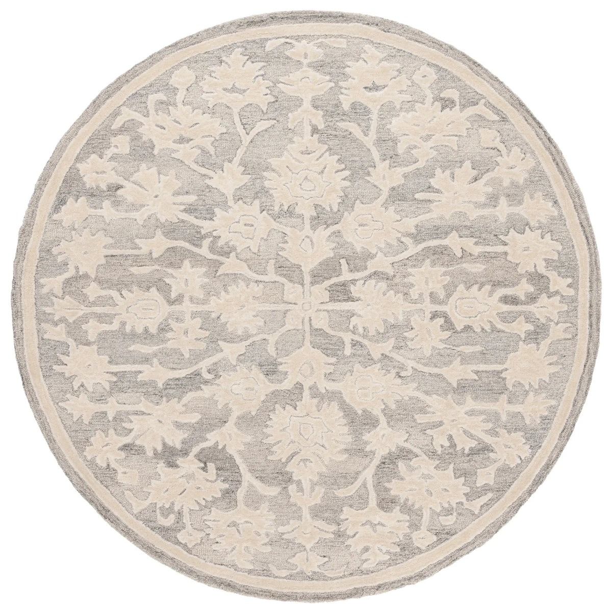 Safavieh Ebony 6'-0" x 6'-0" Rug in Silver / Ivory