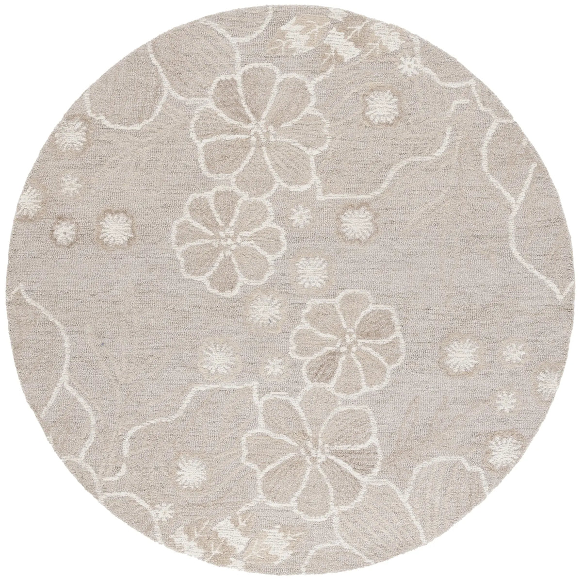 Safavieh Jardin 6'-0" x 6'-0" Rug in Grey / Ivory