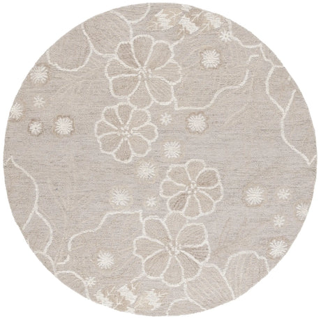 Safavieh Jardin 6'-0" x 6'-0" Rug in Grey / Ivory