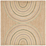 Safavieh Natural Fiber 6'-0" x 6'-0" Rug in Natural / Green