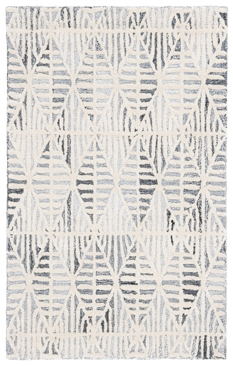 Safavieh Ebony 3'-0" x 5'-0" Rug in Grey / Ivory