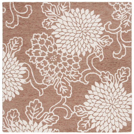 Safavieh Jardin 6'-0" x 6'-0" Rug in Brown / Ivory