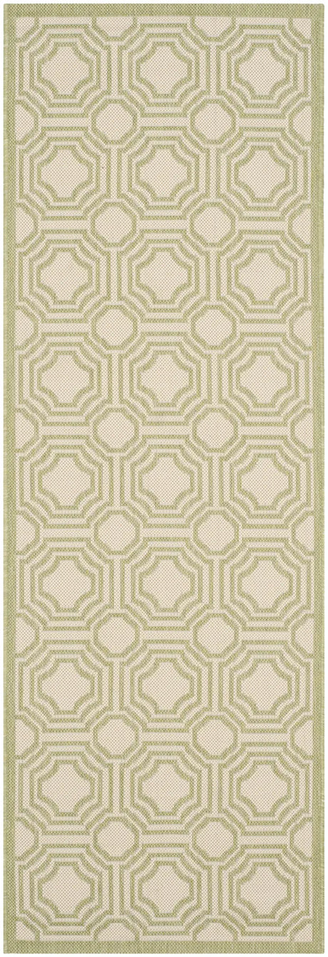 Safavieh Courtyard 2'-3" x 6'-7" Rug in Beige / Sweet Pea