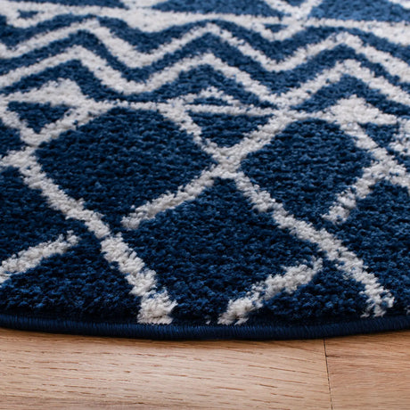 Safavieh Tulum 10'-0" x 10'-0" Rug in Navy / Ivory