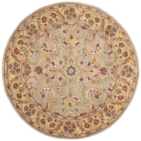 Safavieh Heritage 6'-0" x 6'-0" Rug in Grey / Gold