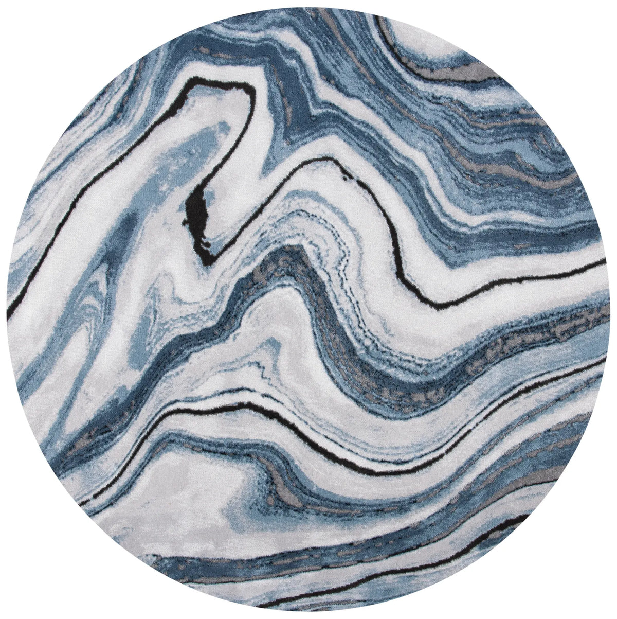 Safavieh Craft 5'-3" x 5'-3" Rug in Blue / Grey