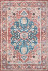 Loloi Skye Sky-05 Brick/Ocean Rugs - main flat