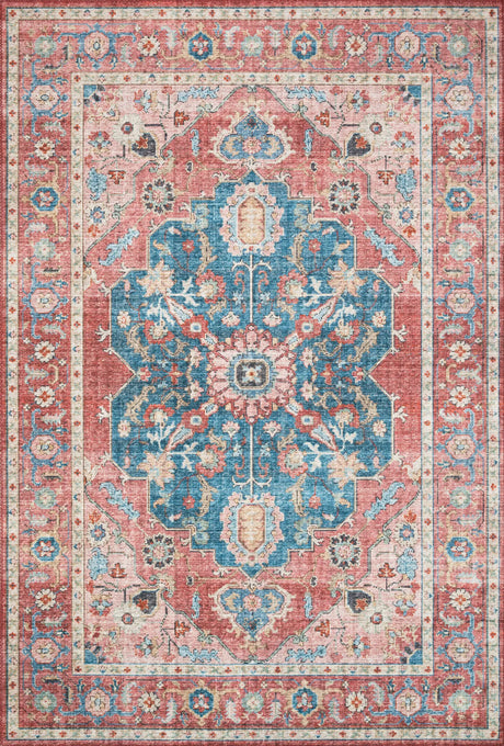 Loloi Skye Sky-05 Brick/Ocean Rugs - main flat